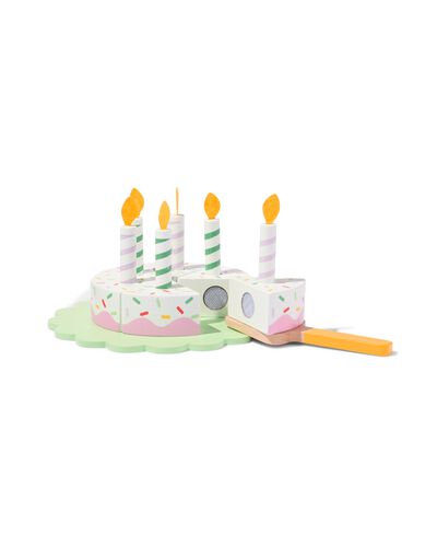 houten taart &Oslash; 8 cm - 14-delig - 15190292 - HEMA