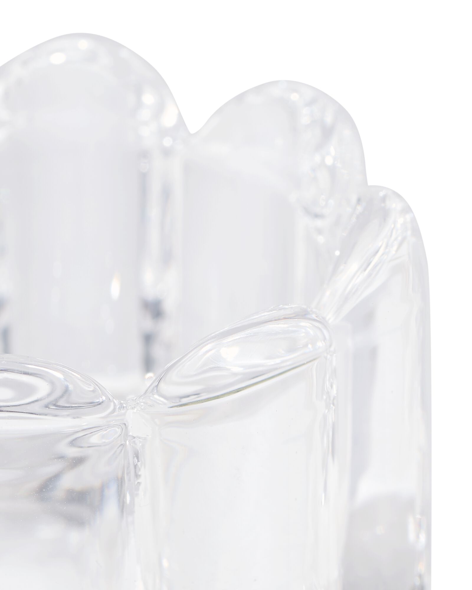 photophore en verre XS nervur&eacute; transparent - 13324182 - HEMA