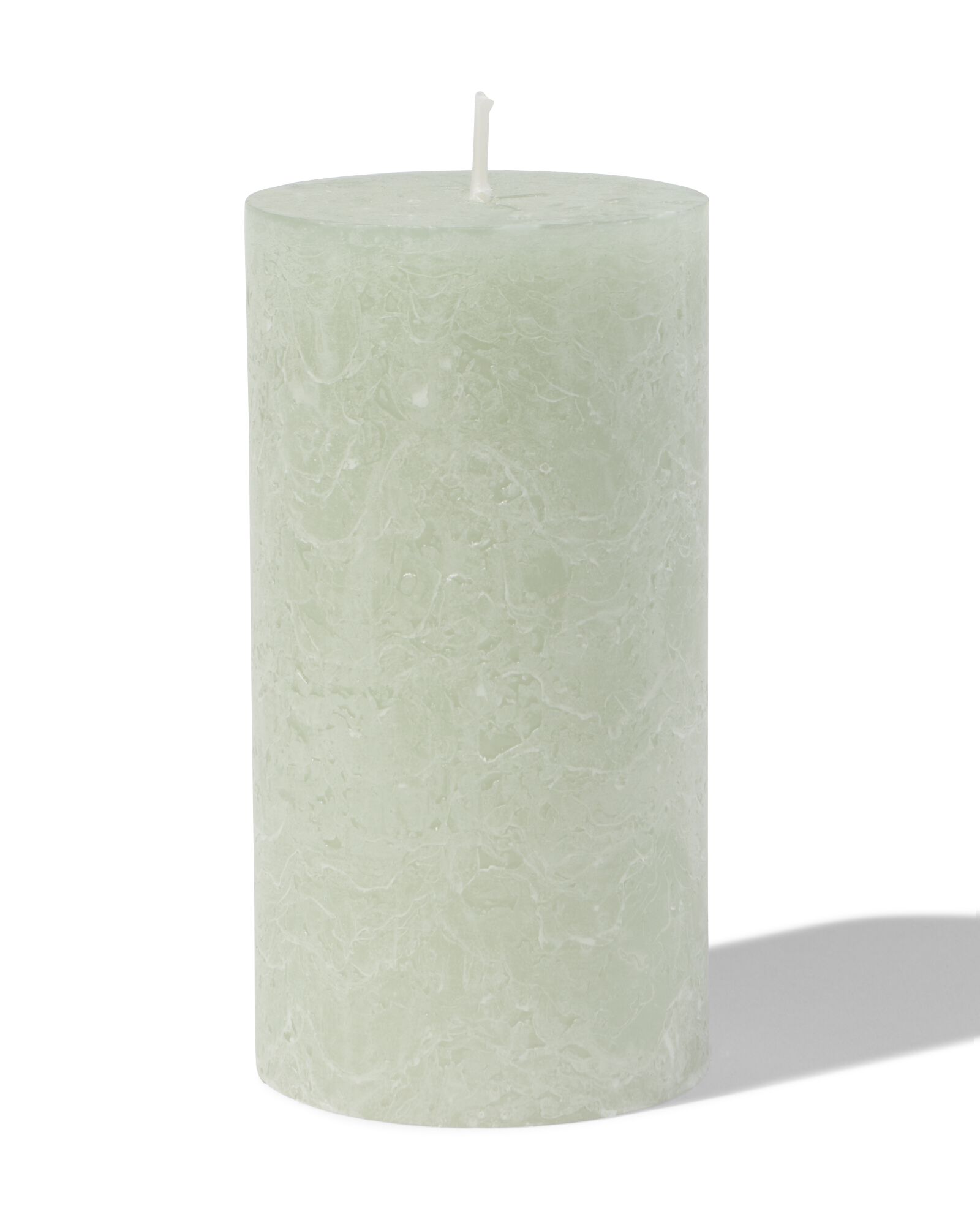 rustikale Kerze, &Oslash; 7 x 13 cm, hellgr&uuml;n hellgr&uuml;n 7 x 13 - 13503172 - HEMA
