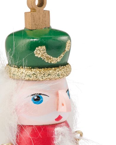 d&eacute;coration de No&euml;l &agrave; suspendre casse-noisette 3x14x4,5cm couleur bois - 25100014 - HEMA