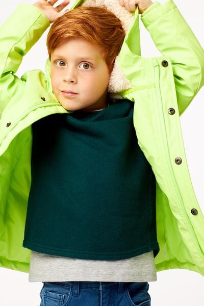 manteau enfant jaune fluorescent - 1000024362 - HEMA
