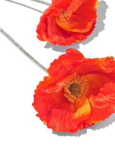 fleur artificielle 55 cm coquelicot plastique rouge - 41300113 - HEMA