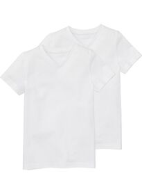 2er-Pack Kinder-T-Shirts, Biobaumwolle weiß weiß - 1000019367 - HEMA