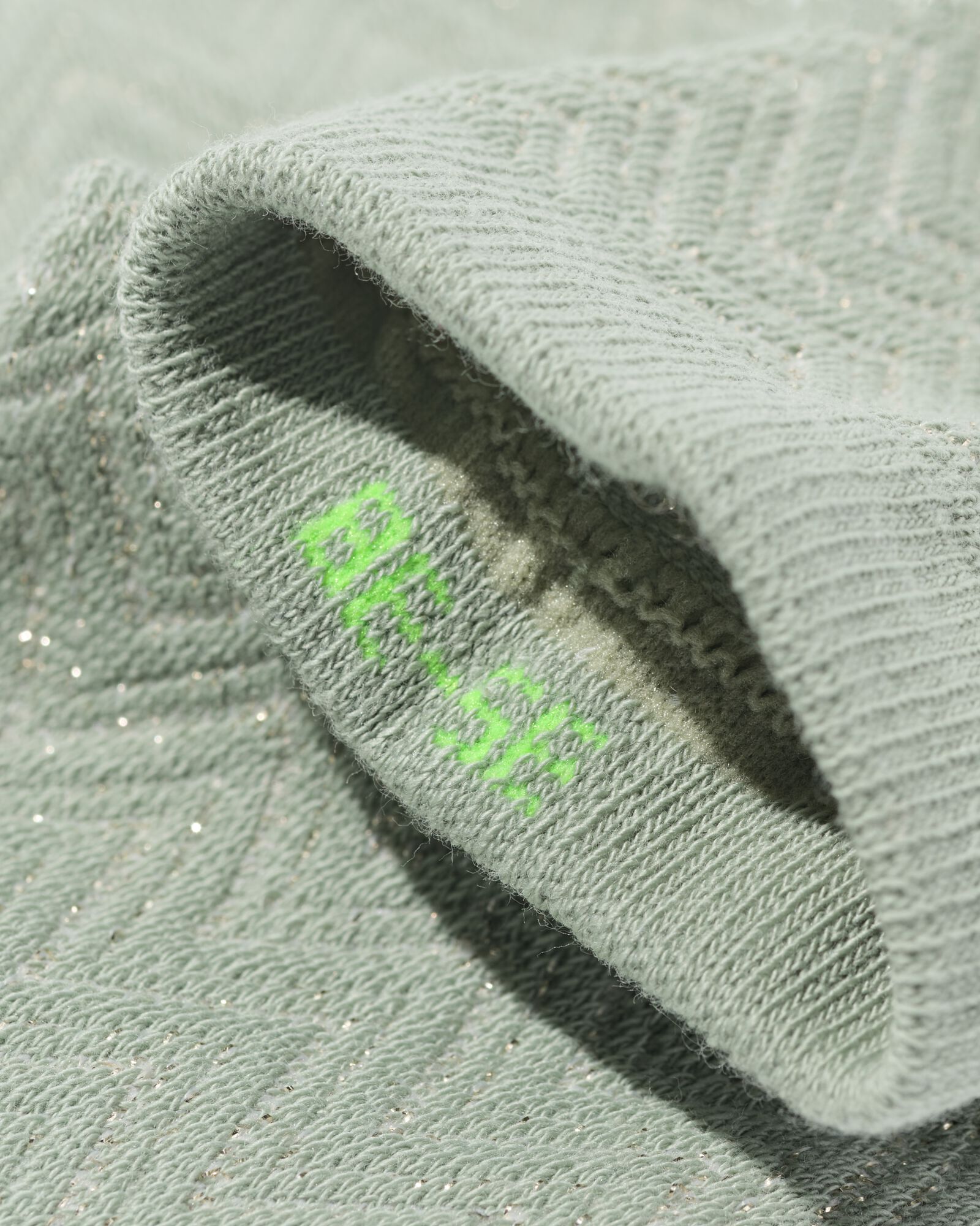 chaussettes zigzag paillet&eacute;es pour femmes vert menthe - 4280680MINTGREEN - HEMA