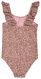 kinder badpak met ruffles roze roze - 1000027395 - HEMA