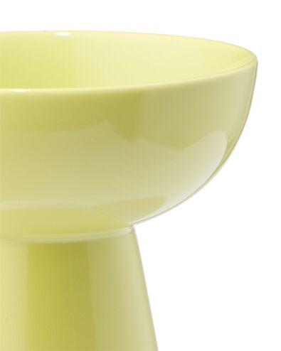 bol sur pied &Oslash;11x12cm service &agrave; combiner new bone blanc avec vert clair - 9650109 - HEMA