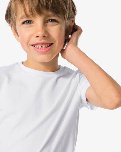 Kinder-Sport-T-Shirt, nahtlos weiß 110/116 - 36030180 - HEMA