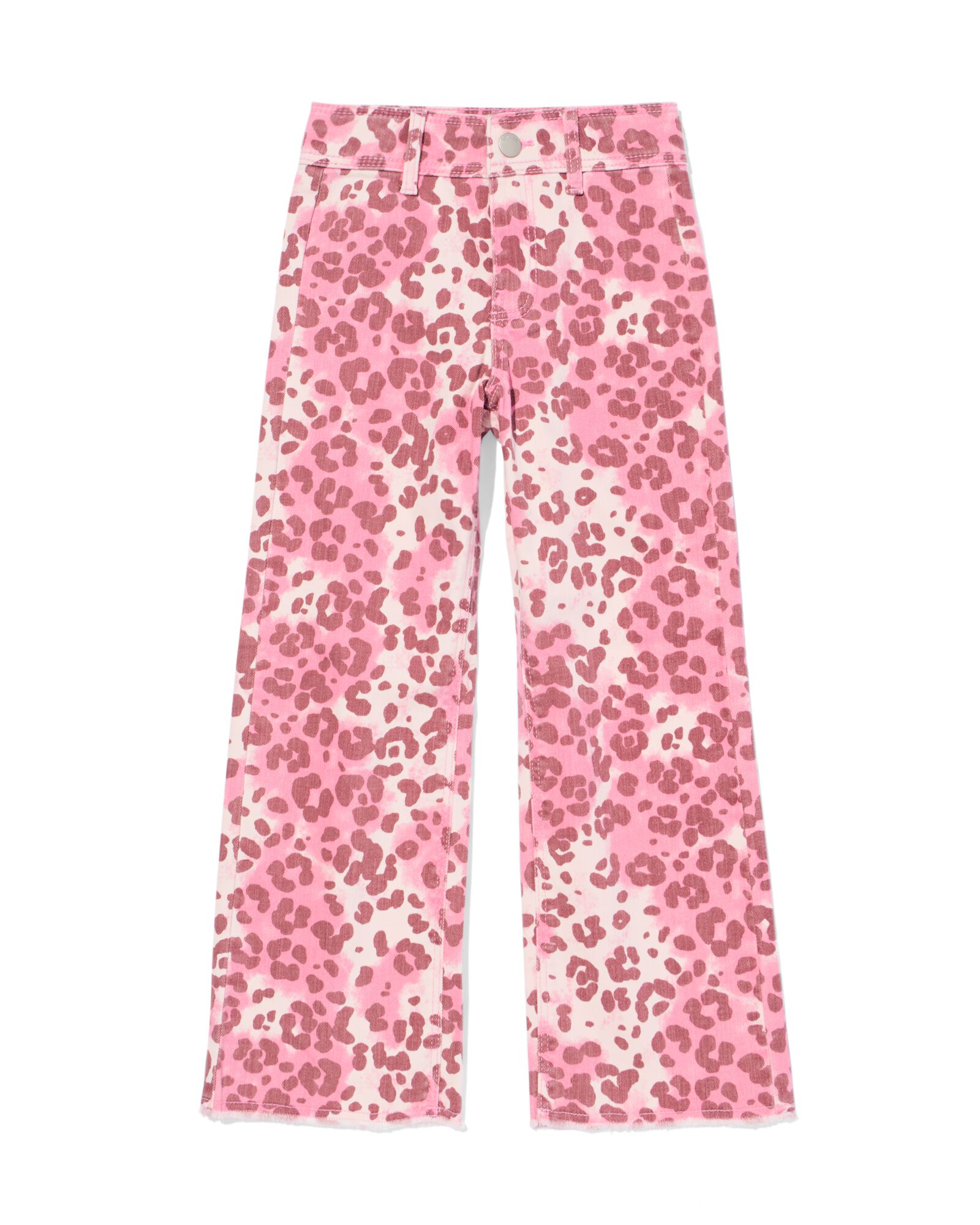 kinderjeans wijd dieren roze - 30838404PINK - HEMA