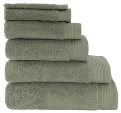 serviettes de bain - qualité hôtel très épaisse vert - 1000025663 - HEMA