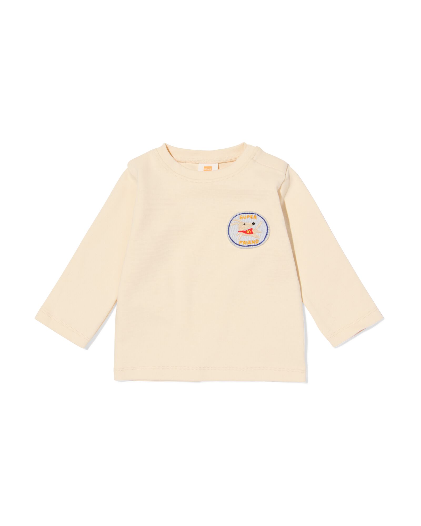 t-shirt b&eacute;b&eacute; jersey &eacute;cru - 33181070ECRU - HEMA
