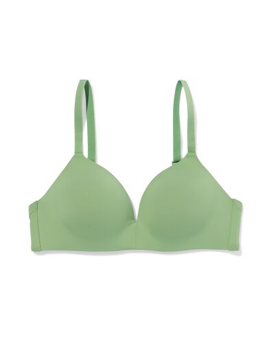 Vorgeformter, b&uuml;gelloser BH, Mikrofaser gr&uuml;n - 21805720GREEN - HEMA