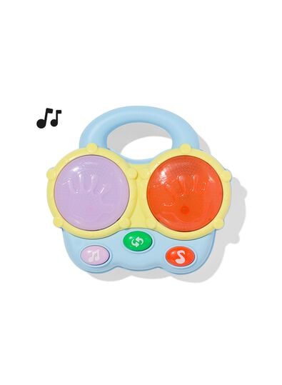 interactieve drums 15.5x16x15.5cm - 15100215 - HEMA