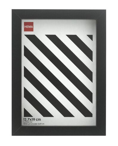 cadre photo - bois - noir - bord profond 12,7 x 19 - 1000019973 - HEMA