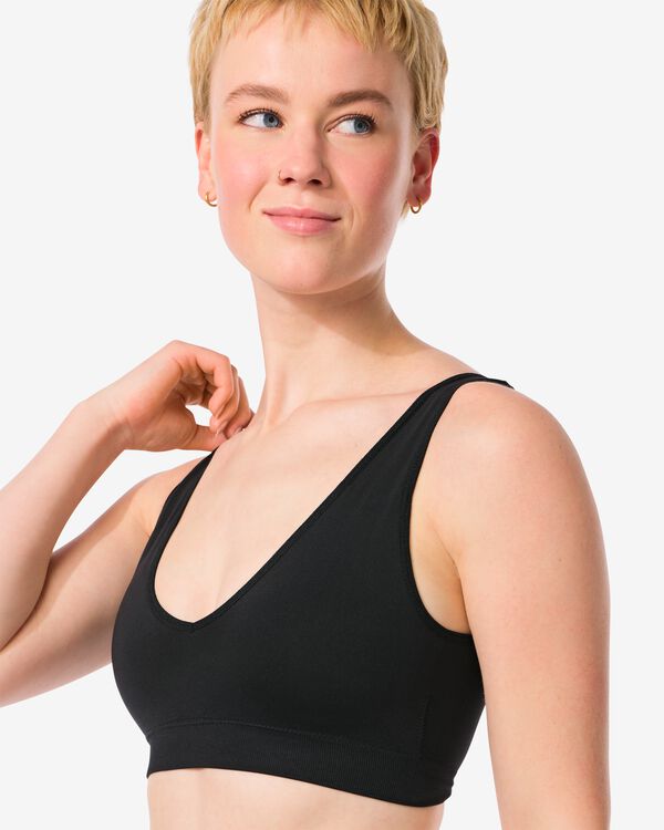 haut sans couture et sans armature  noir - 21940815BLACK - HEMA