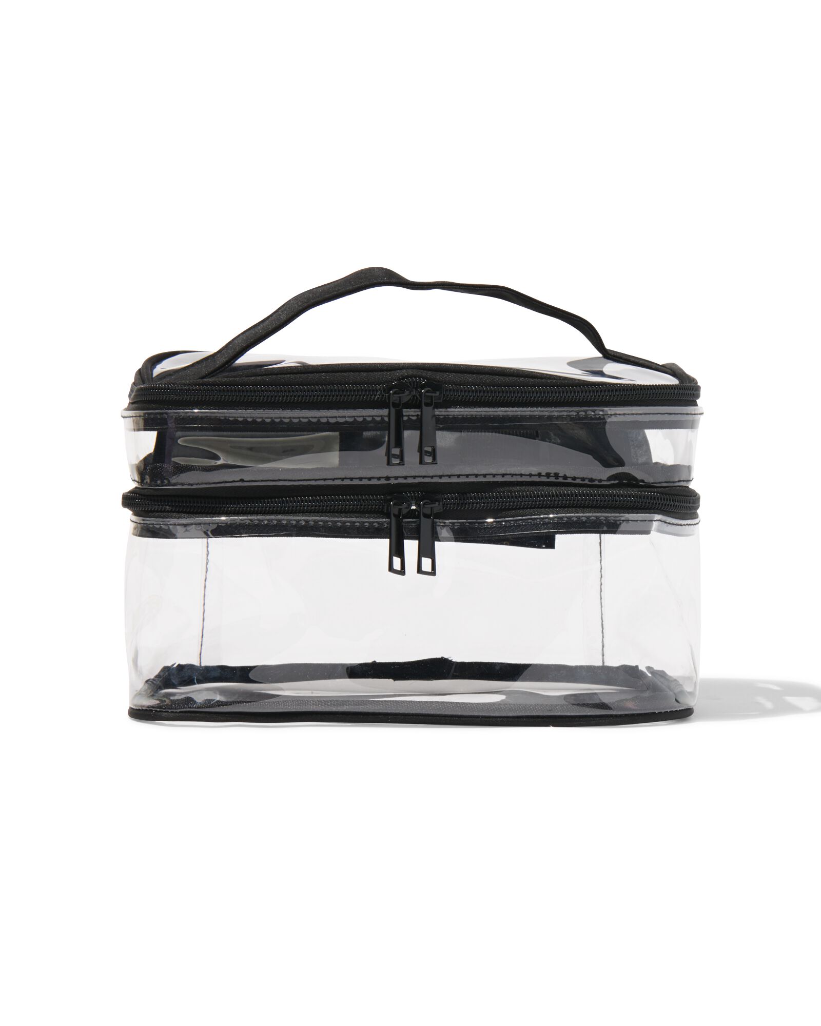 Beautycase mit Organizer, transparent, 17 x 25 x 15 cm - 11890621 - HEMA