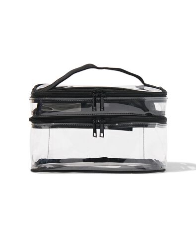 Beautycase mit Organizer, transparent, 17 x 25 x 15 cm - 11890621 - HEMA
