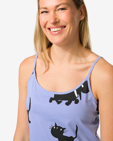 Takkie damesnachthemd  blauw - 23420175BLUE - HEMA