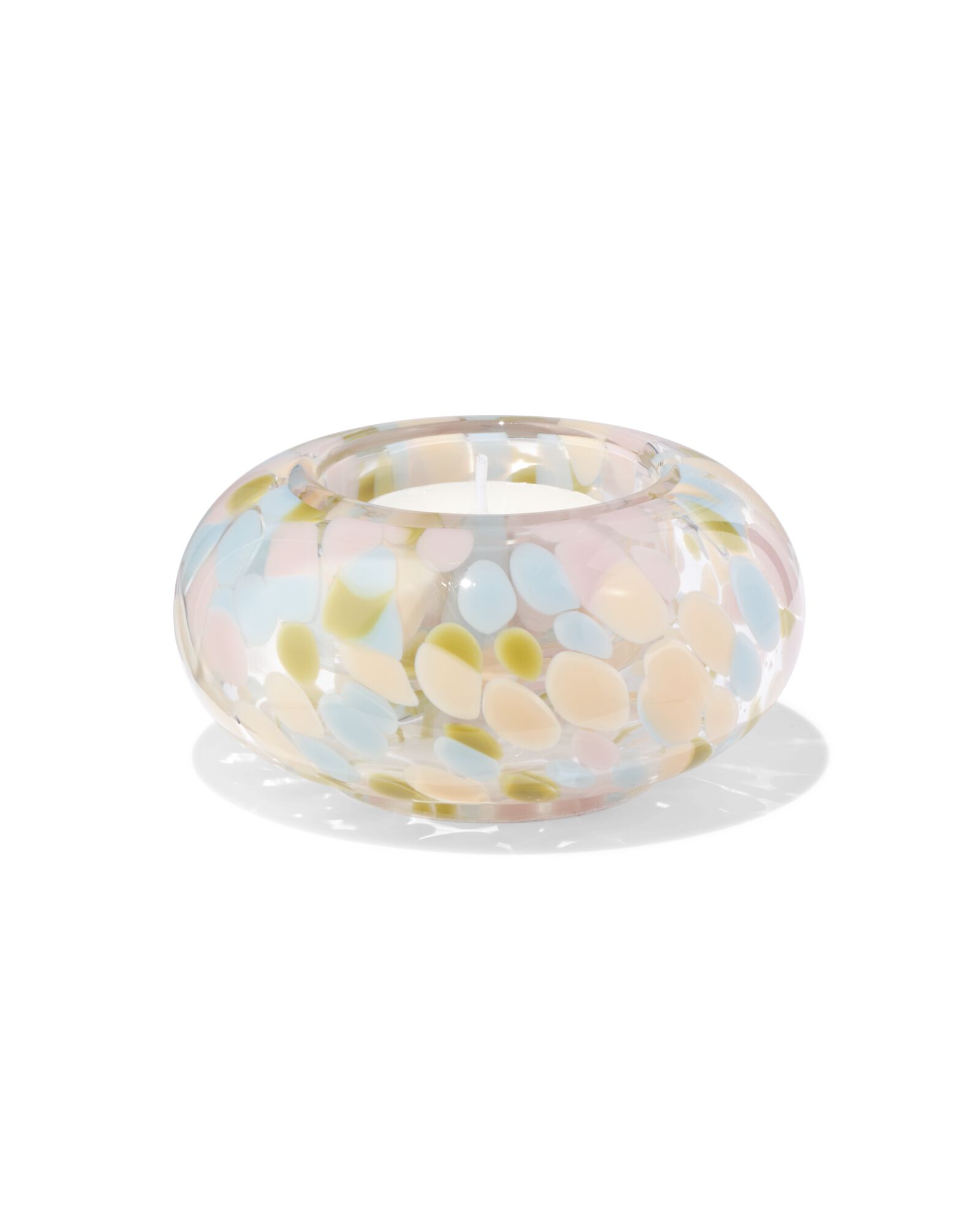 waxinelichthouder 9.5x4.3cm confetti - 41800434 - HEMA