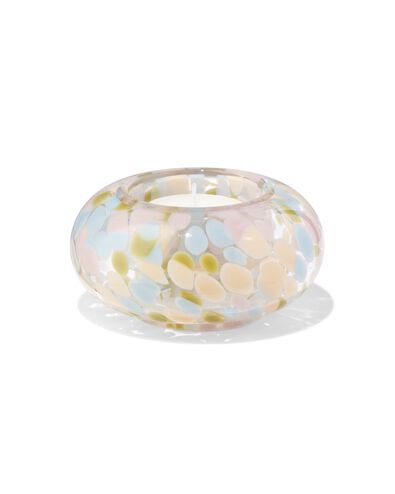 waxinelichthouder 9.5x4.3cm confetti - 41800434 - HEMA