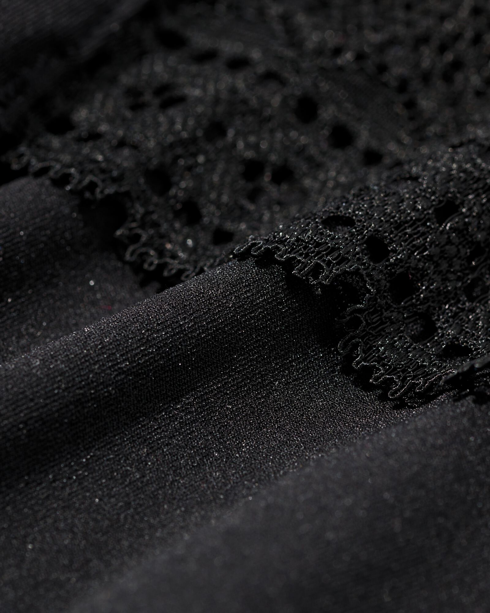Damen-Brazilian aus Mikrofaser mit Spitze schwarz schwarz - 1000021590 - HEMA