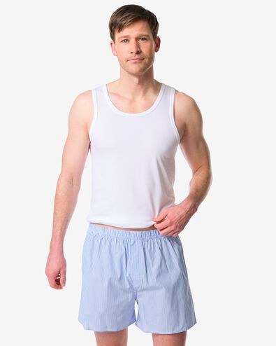 losse herenboxer strepen lichtblauw lichtblauw - 19190130LIGHTBLUE - HEMA