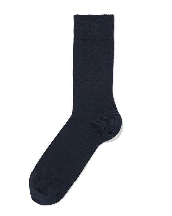 chaussettes laine sans couture homme bleu fonc&eacute; bleu fonc&eacute; - 4151065DARKBLUE - HEMA