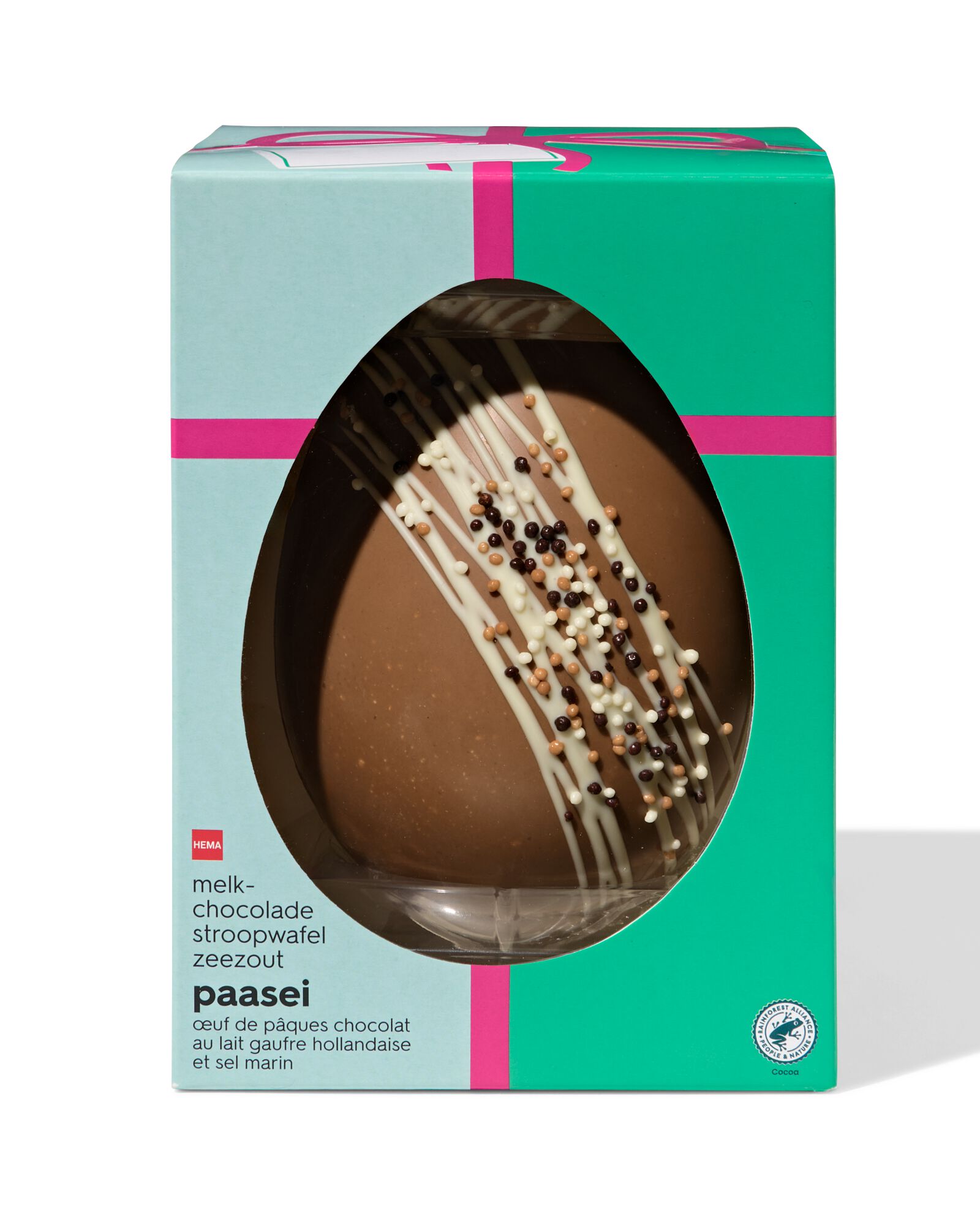 &oelig;uf en chocolat de luxe lait stroopwafel et sel marin - 24262501 - HEMA