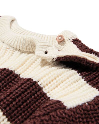 Babypullover, gestreift braun braun - 33167770BROWN - HEMA