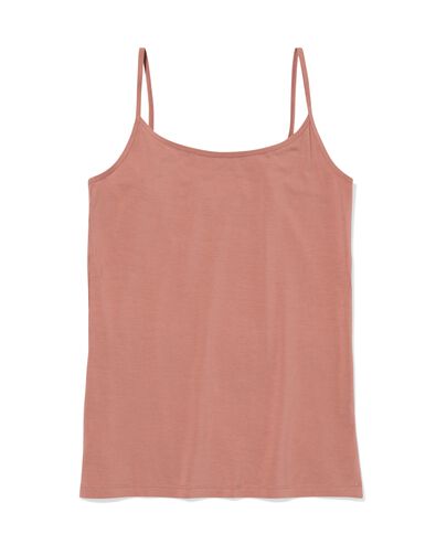 d&eacute;bardeur femme en coton &agrave; bretelles spaghetti marron clair - 19690554LIGHTBROWN - HEMA