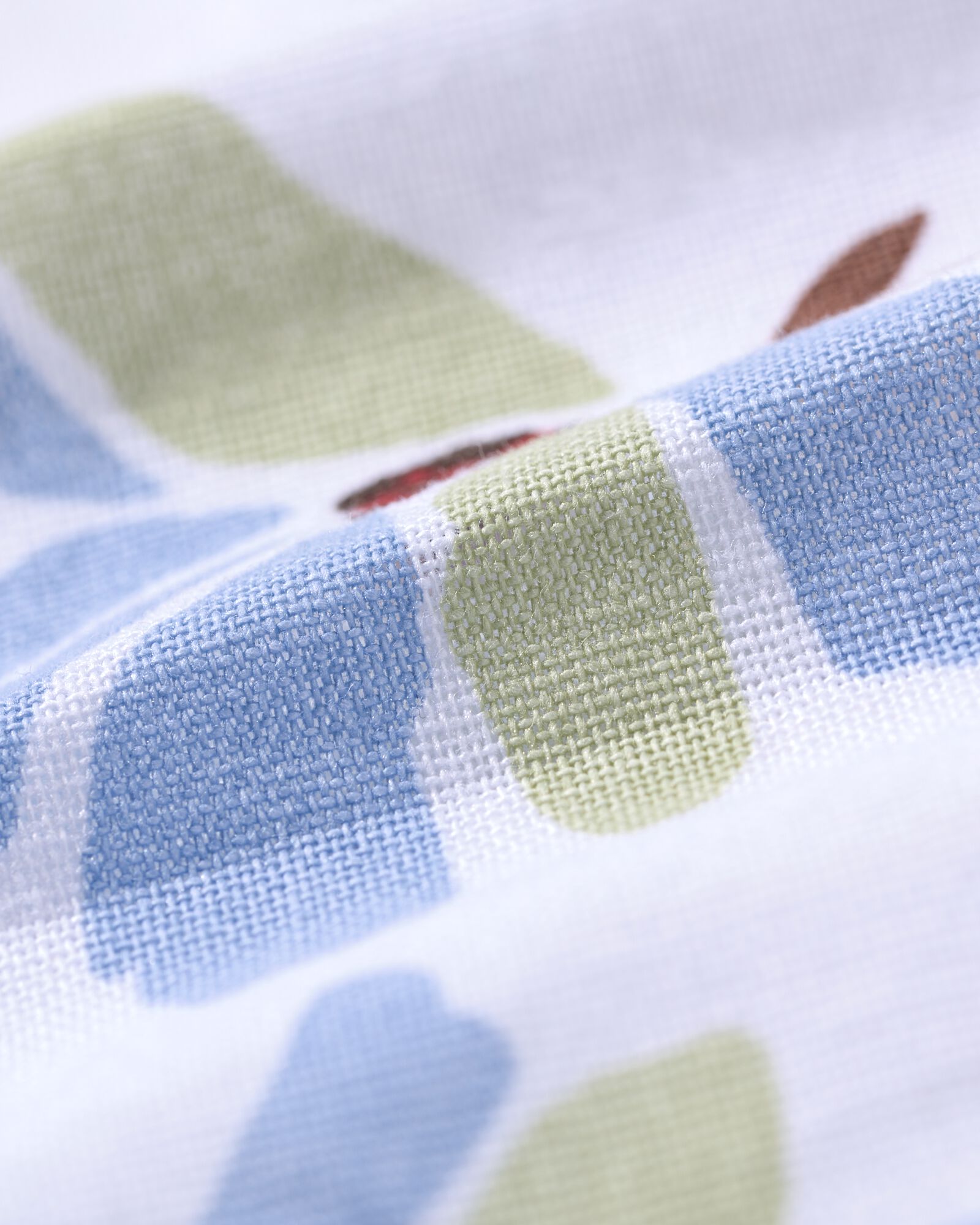 nappe 140x240cm coton fleurs vert-bleu - 5300036 - HEMA