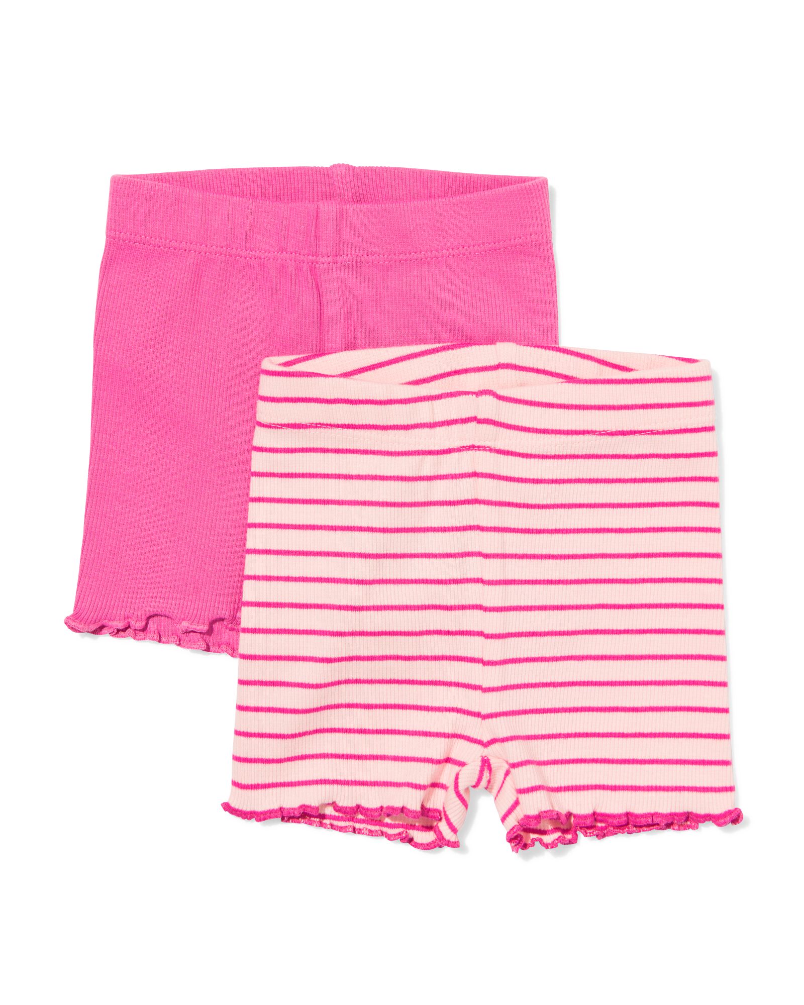 babyleggings rib strepen - 2 stuks roze roze - 33087870PINK - HEMA