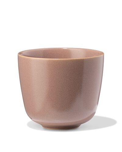cappuccinomok 325ml Puur aardewerk taupe - 80660323 - HEMA
