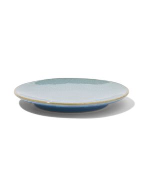 assiette à dessert - 16.5 cm - Porto - émail réactif - bleu - 9602024 - HEMA