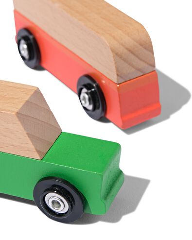 houten set auto's - 6 stuks - 15100560 - HEMA