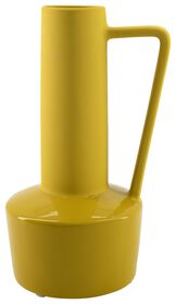 Vase, Ø 14 x 27 cm, glänzend/matt, gelb - 13321129 - HEMA