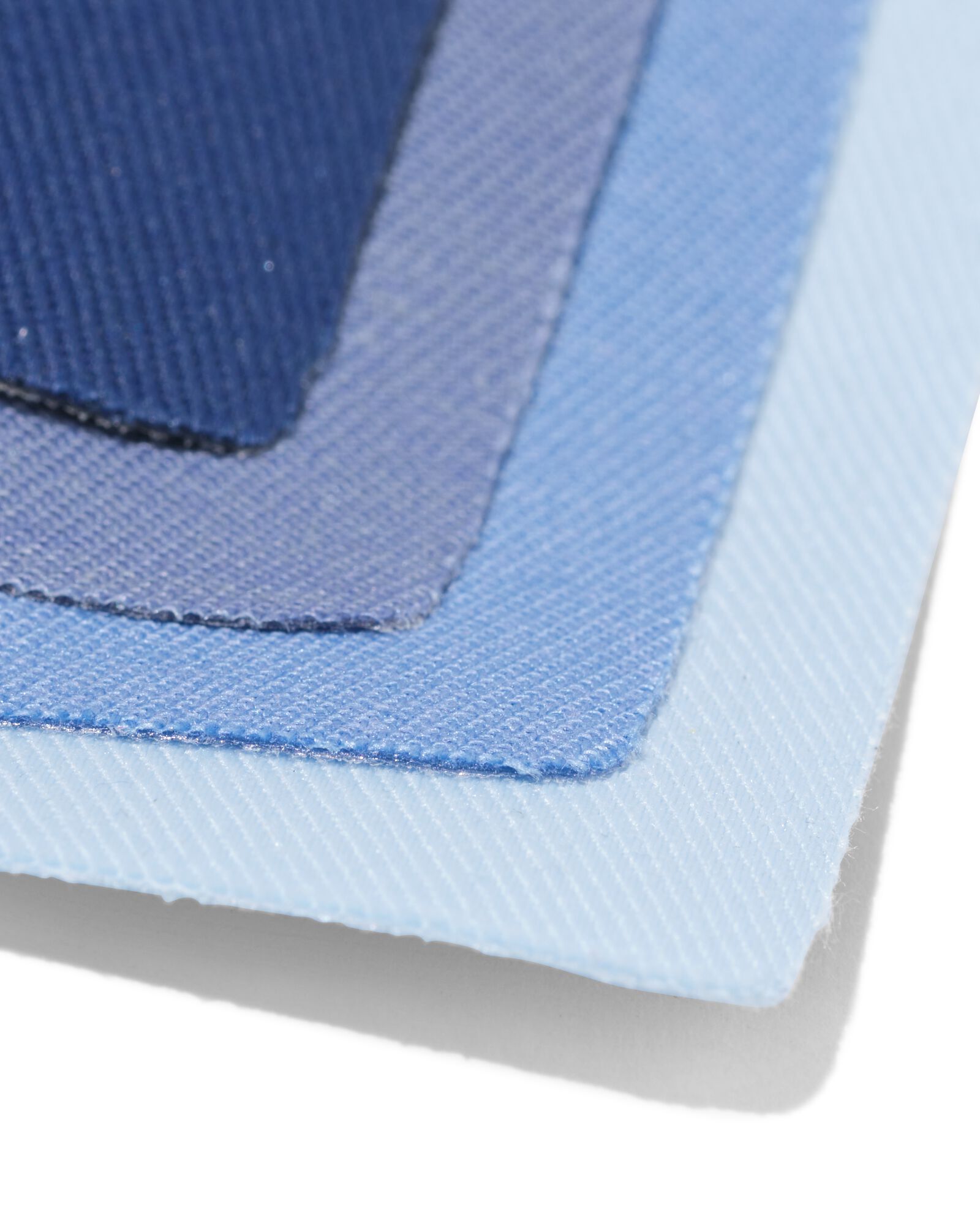 tissu de r&eacute;paration 19x12cm jean bleu - 4 pi&egrave;ces - 1400319 - HEMA