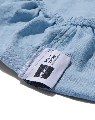 drap-housse 70x150cm jersey bleu - 5180003 - HEMA