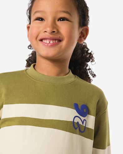 Kindershirt, gestreift olivgr&uuml;n olivgr&uuml;n - 30711107OLIVE - HEMA
