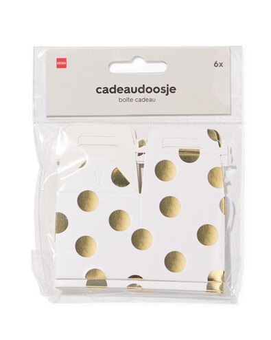 bo&icirc;tes cadeaux pliables S or - 6 pi&egrave;ces - 14710304 - HEMA