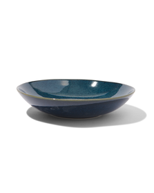 Suppenteller Porto, 21 cm, reaktive Glasur, dunkelblau - 9602218 - HEMA
