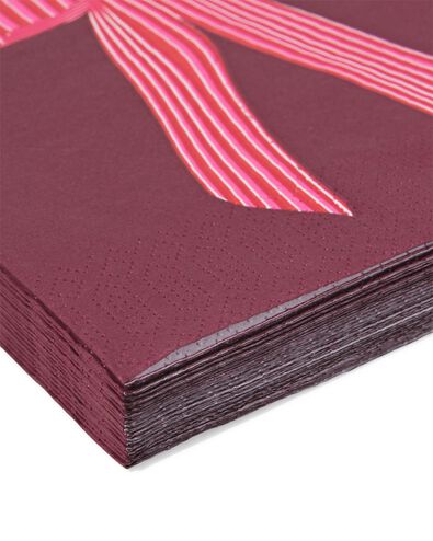 serviettes 33 x 33&thinsp;cm n&oelig;uds en papier - lot de 20 - 25600066 - HEMA