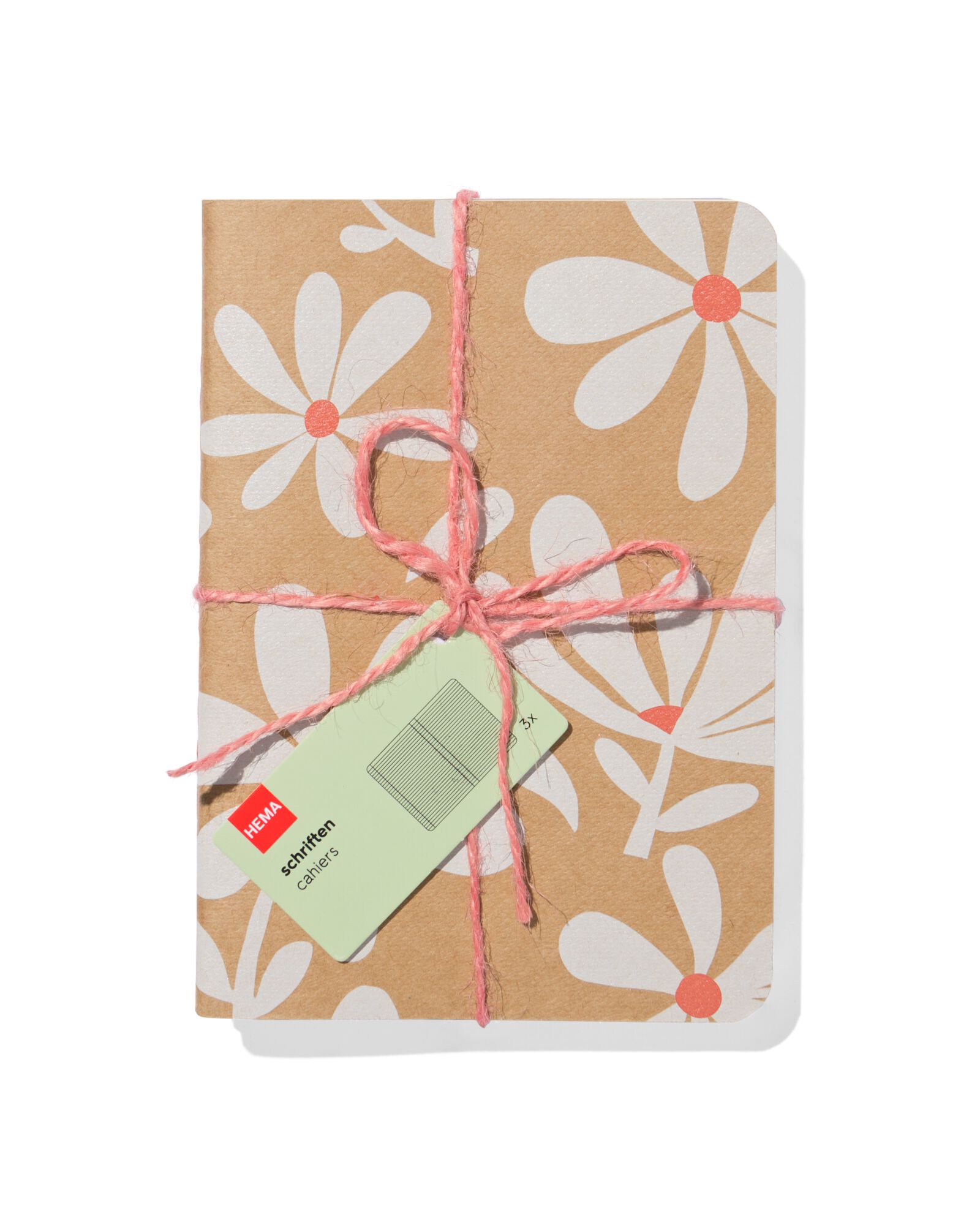 carnets A6 fleurs - 3 pi&egrave;ces - 14106011 - HEMA