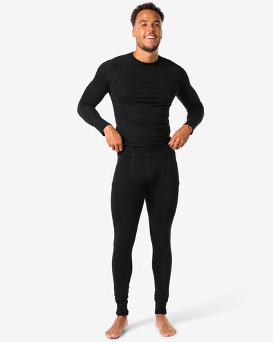 pantalon thermique homme noir noir - 1000000993 - HEMA
