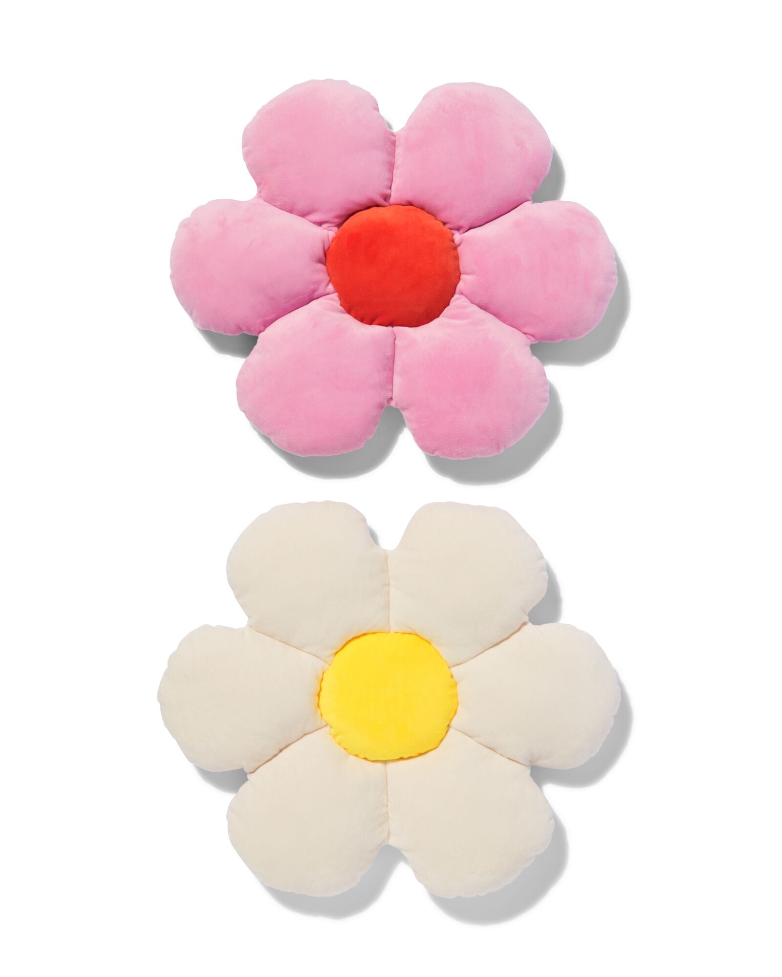 kussen pluche bloem - 61130139 - HEMA