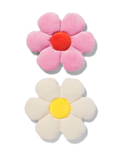 kussen pluche bloem - 61130139 - HEMA