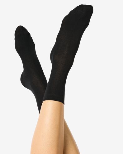 chaussette bambou femme  noir noir - 4270530BLACK - HEMA