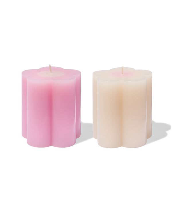 bougie ⌀7x8cm en forme de fleur - 61104533 - HEMA