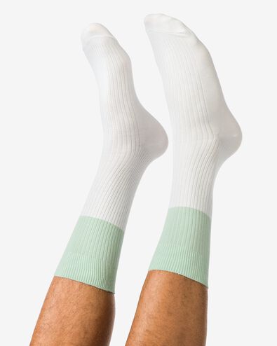 Herrensocken Farbkontraste mintgr&uuml;n - 4170450MINTGREEN - HEMA