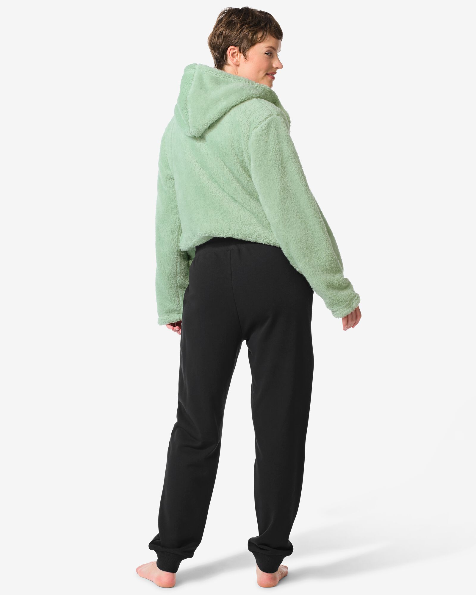 dames sweatbroek zwart zwart - 23401390BLACK - HEMA