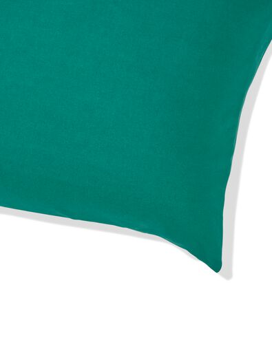 taie d'oreiller 60x70cm coton doux vert fonc&eacute; - 5130025 - HEMA
